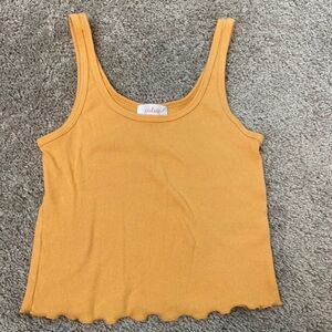 Colsie Women's Yellow Tank Top